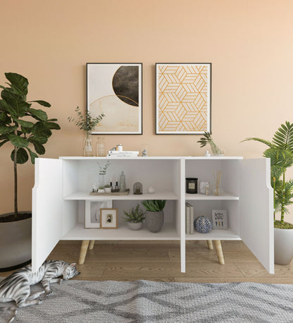 Μπουφές Λευκό 120x30x80cm | 469ORN1521