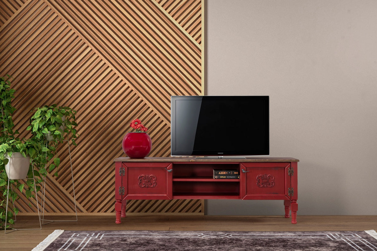 Έπιπλο Τηλεόρασης TV Βάση Σύνθεση Red | 472PHL1101