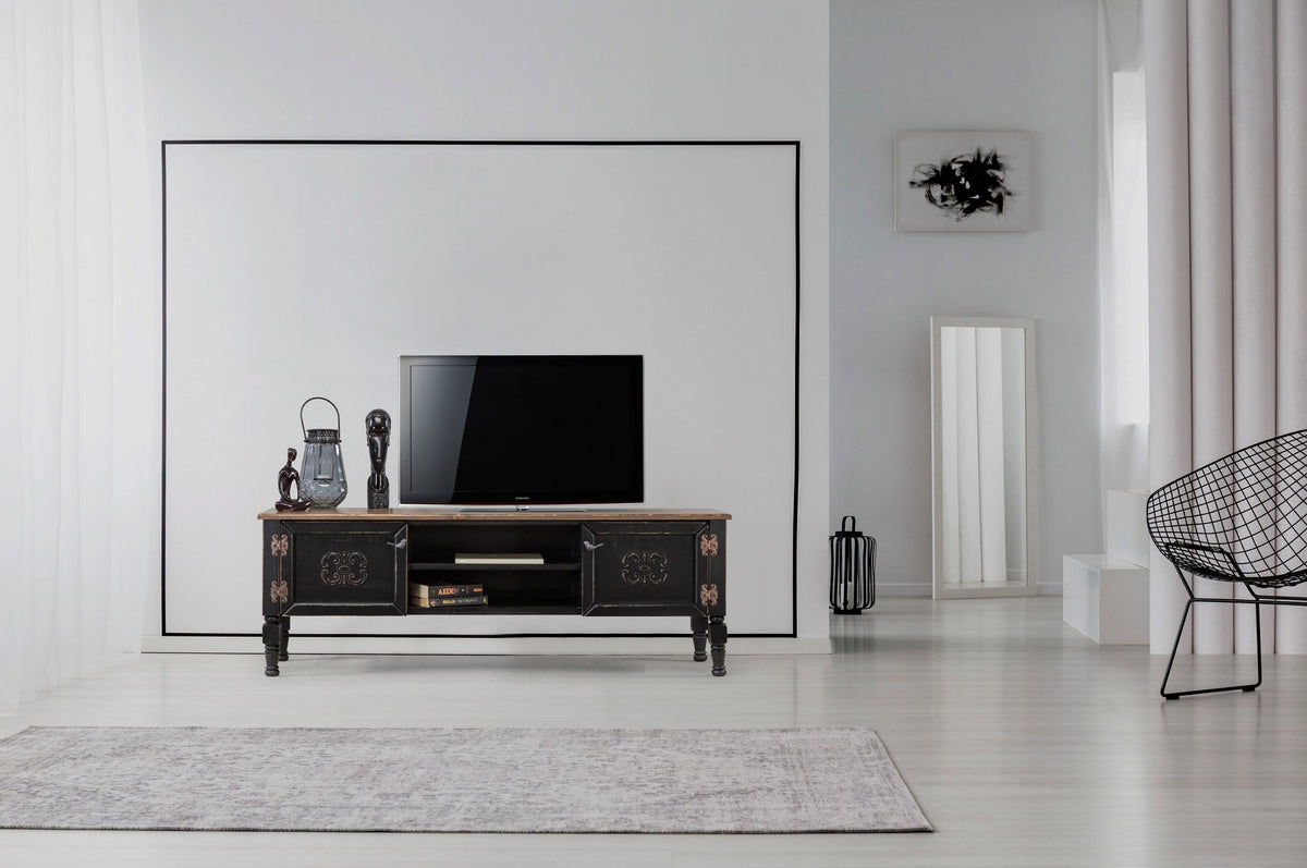 Έπιπλο Τηλεόρασης TV Βάση Σύνθεση Μαύρο | 472PHL1103