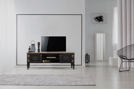 Έπιπλο Τηλεόρασης TV Βάση Σύνθεση Μαύρο | 472PHL1103