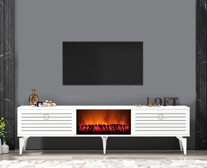 Έπιπλο Τηλεόρασης TV Βάση Σύνθεση Λευκό | 475OLV2659