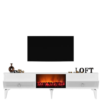Έπιπλο Τηλεόρασης TV Βάση Σύνθεση Λευκό | 475OLV2659