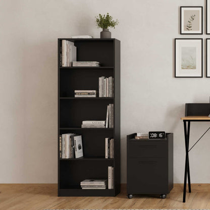 Βιβλιοθήκη 58 × 23 × 170 εκ. Ανθρακί GR479ADR1308