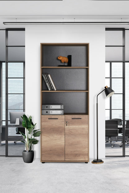 Βιβλιοθήκη 72 × 34 × 187 εκ. Light Καρυδί GR479ADR1314