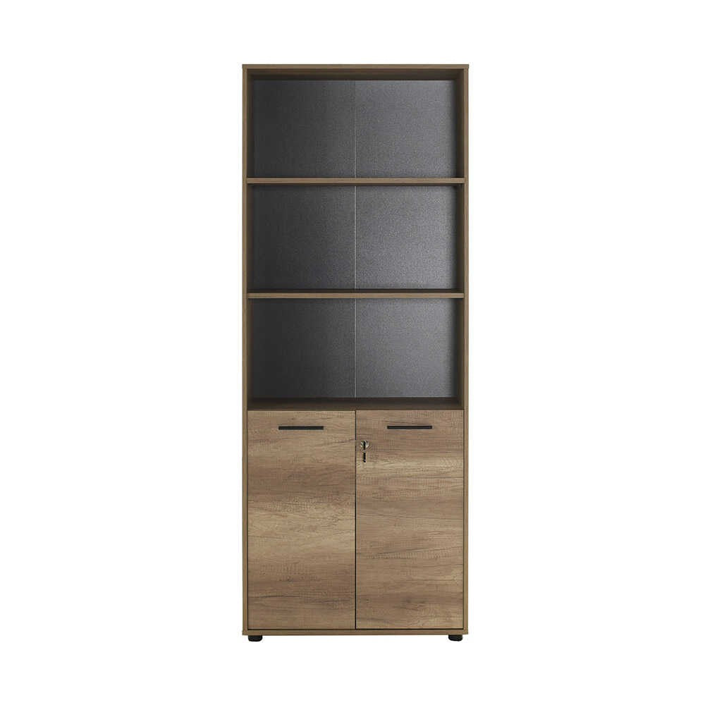 Βιβλιοθήκη 72 × 34 × 187 εκ. Light Καρυδί GR479ADR1314