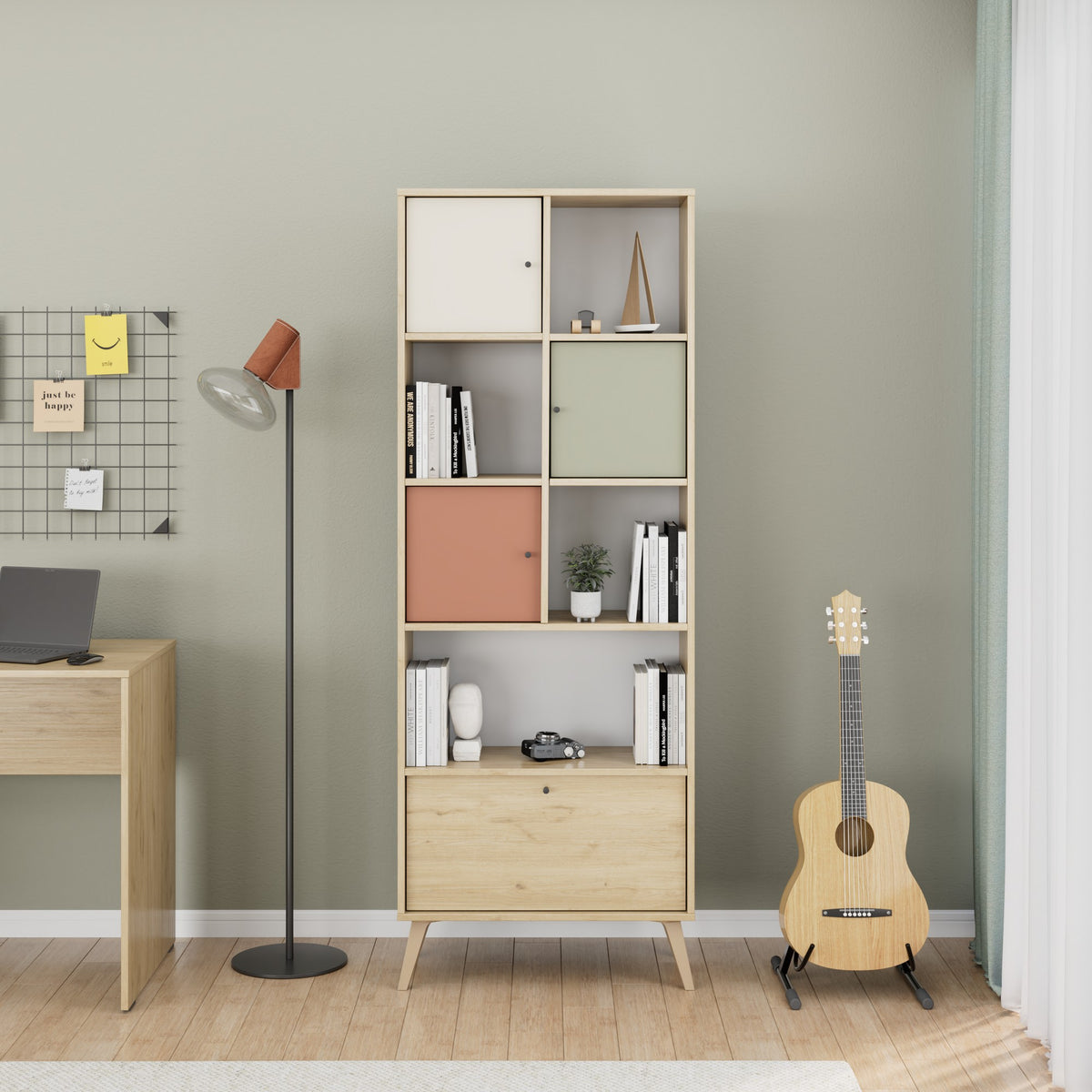 Βιβλιοθήκη 67 × 30 × 180 εκ. Multicolor GR479ADR1510