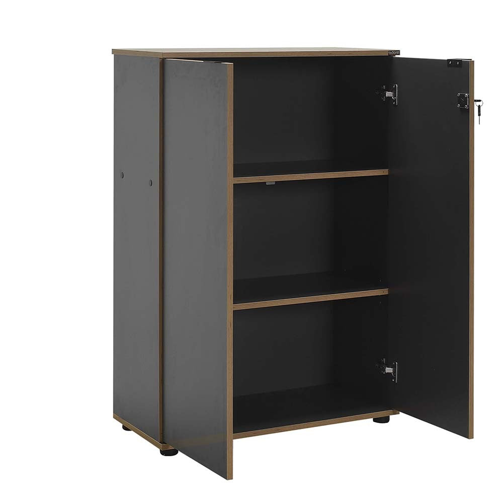 Βιβλιοθήκη 72 × 34 × 109 εκ. Ανθρακί GR479ADR1771