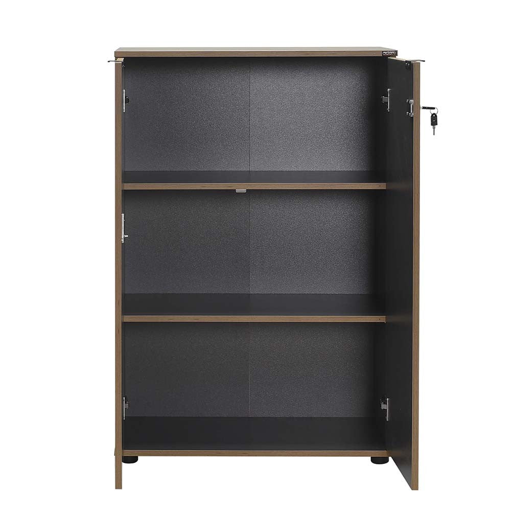 Βιβλιοθήκη 72 × 34 × 109 εκ. Ανθρακί GR479ADR1771