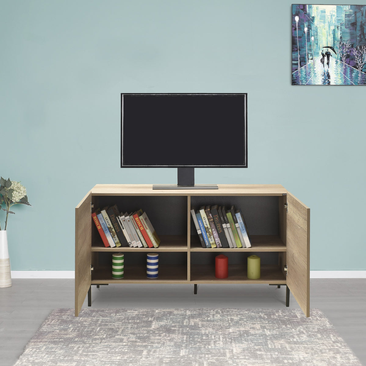 Έπιπλο Τηλεόρασης TV Βάση Σύνθεση Taupe | 479ADR2103
