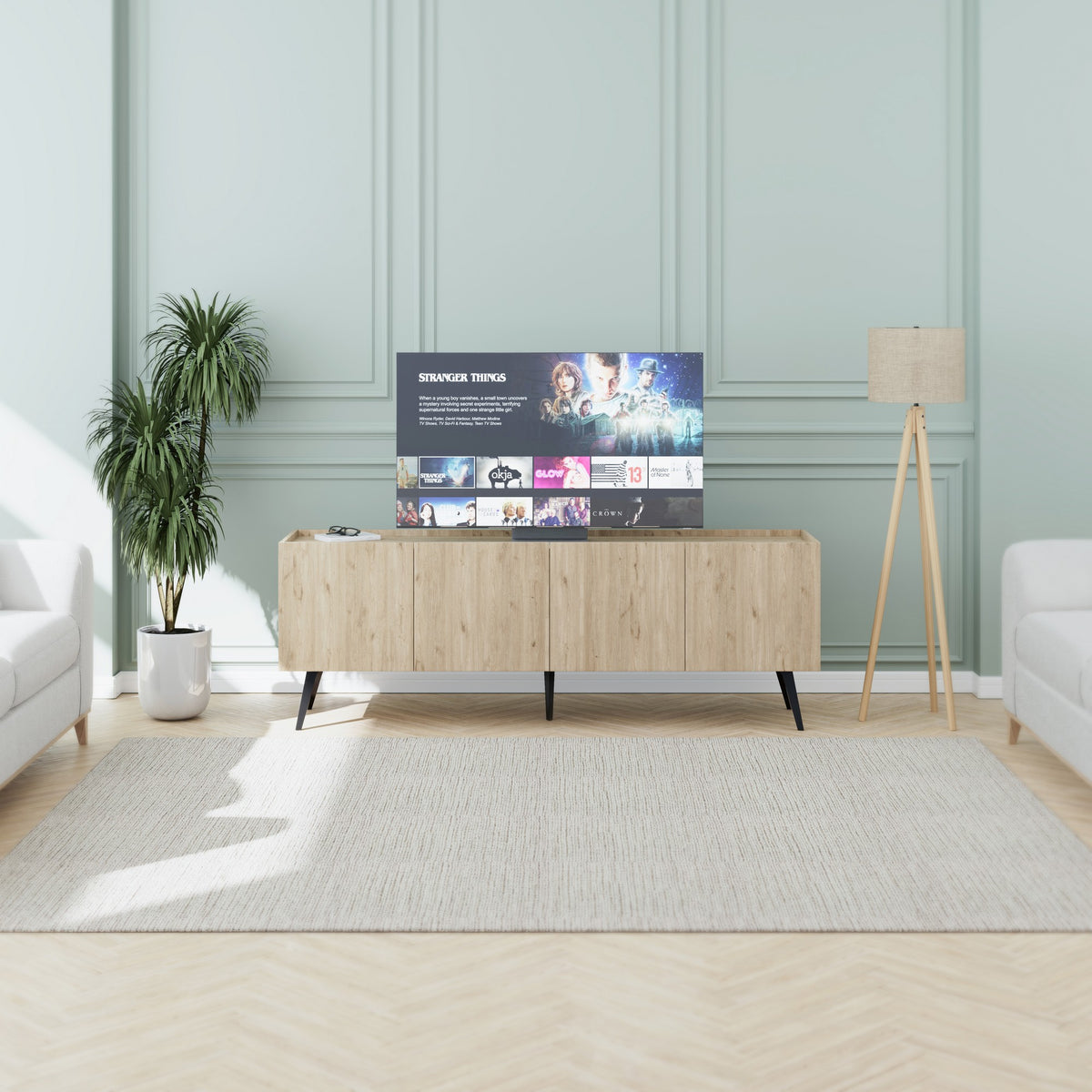 Έπιπλο Τηλεόρασης TV Βάση Σύνθεση Δρυς | 479ADR2104