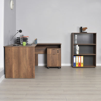 Γραφείο Υπολογιστή και Μελέτης 160x75x144 εκ. Καρυδί | 479ADR2709