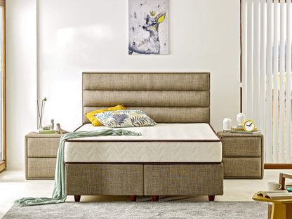 Στρώμα πολυτελείας με αφρό μνήμης 140x200 cm διπλού μεγέθους, μαλακό 480NRN1176