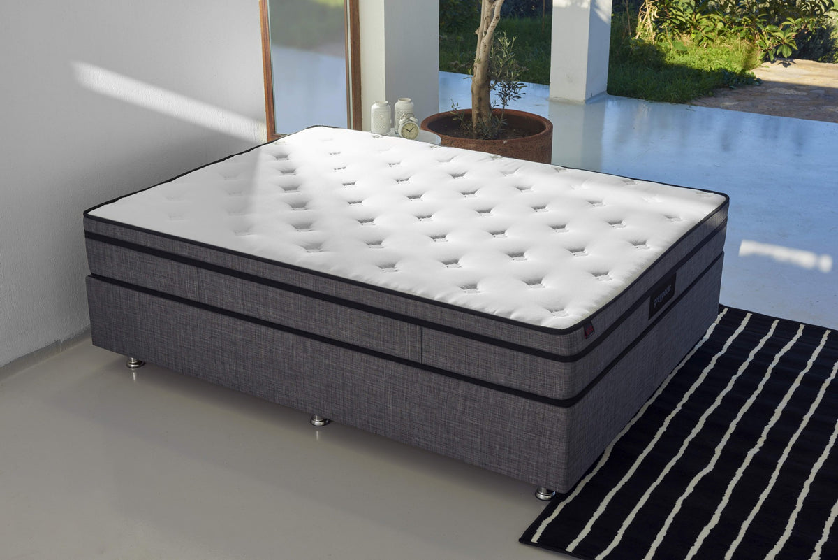 Στρώμα 150x200 cm Διπλό με Βαμβακερό Σατέν Ύφασμα & Σύστημα Πολλαπλών Ελατηρίων – Εξαιρετικά Σκληρό 27 cm 480NRN1197