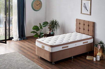 Στρώμα Latte 120x200 cm Μονό με Υφαντό Ύφασμα & Σύστημα Πολλαπλών Ελατηρίων – Σκληρό 23 cm 480NRN1225