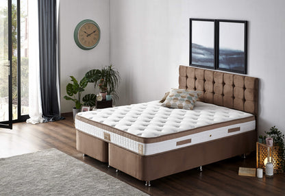 Στρώμα Latte 180x200 cm Διπλό με Υφαντό Ύφασμα & Σύστημα Πολλαπλών Ελατηρίων – Σκληρό 23 cm 480NRN1230