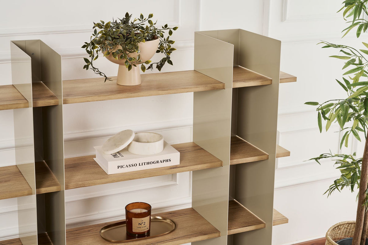 Βιβλιοθήκη 120 × 31 × 120 εκ. Taupe GR491CRT1379