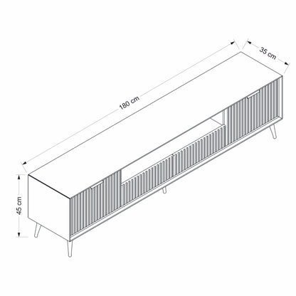 Έπιπλο Τηλεόρασης TV Βάση Σύνθεση Sandstone | 506MNR1156