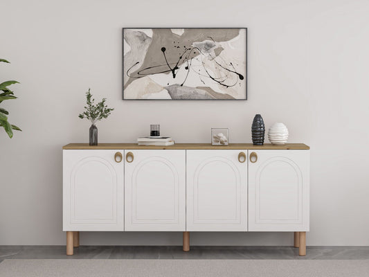Μπουφές Λευκό 180x45x81cm | 506MNR1319