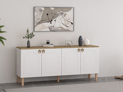 Μπουφές Λευκό 180x45x81cm | 506MNR1319