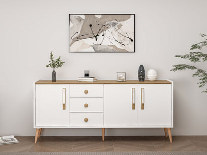 Μπουφές Λευκό 180x45x80cm | 506MNR1320