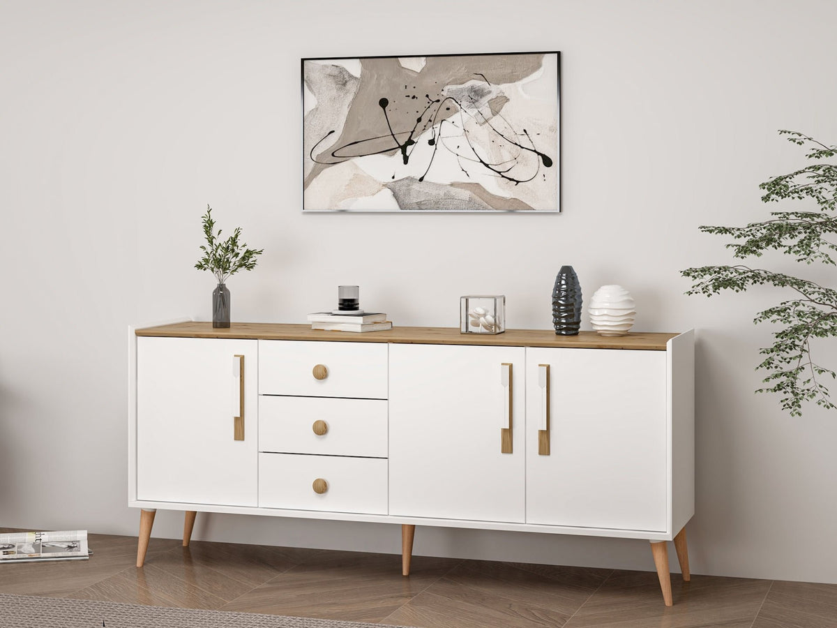Μπουφές Λευκό 180x45x80cm | 506MNR1320