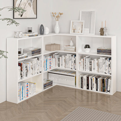 Βιβλιοθήκη Λευκό 120x120x89x20 εκ 506MNR1546