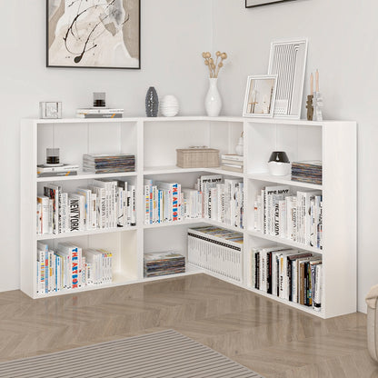 Βιβλιοθήκη Λευκό 120x120x89x20 εκ 506MNR1546