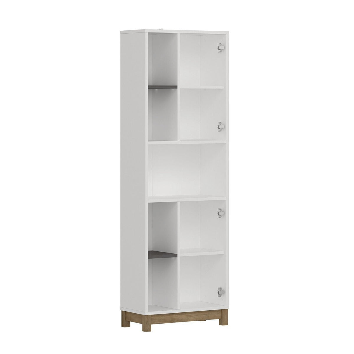 Βιβλιοθήκη Λευκό Καρυδί 60x170x30 εκ 506MNR1557