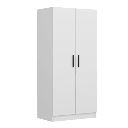 Ντουλάπα 90x210x52 εκ Λευκό 506MNR2139