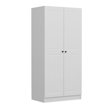 Ντουλάπα 90x210x52 εκ Λευκό 506MNR2151