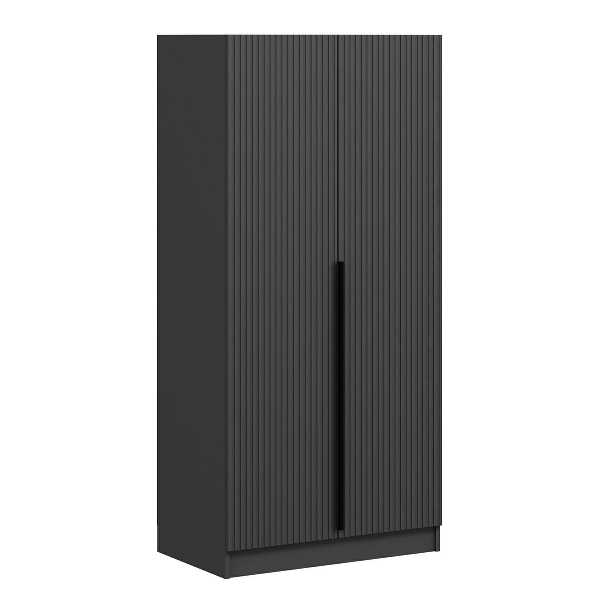 Ντουλάπα 90x210x52 εκ Ανθρακί 506MNR2178