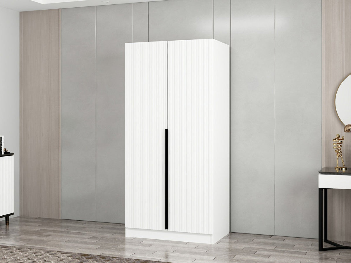 Ντουλάπα 90x210x52 εκ Λευκό 506MNR2179