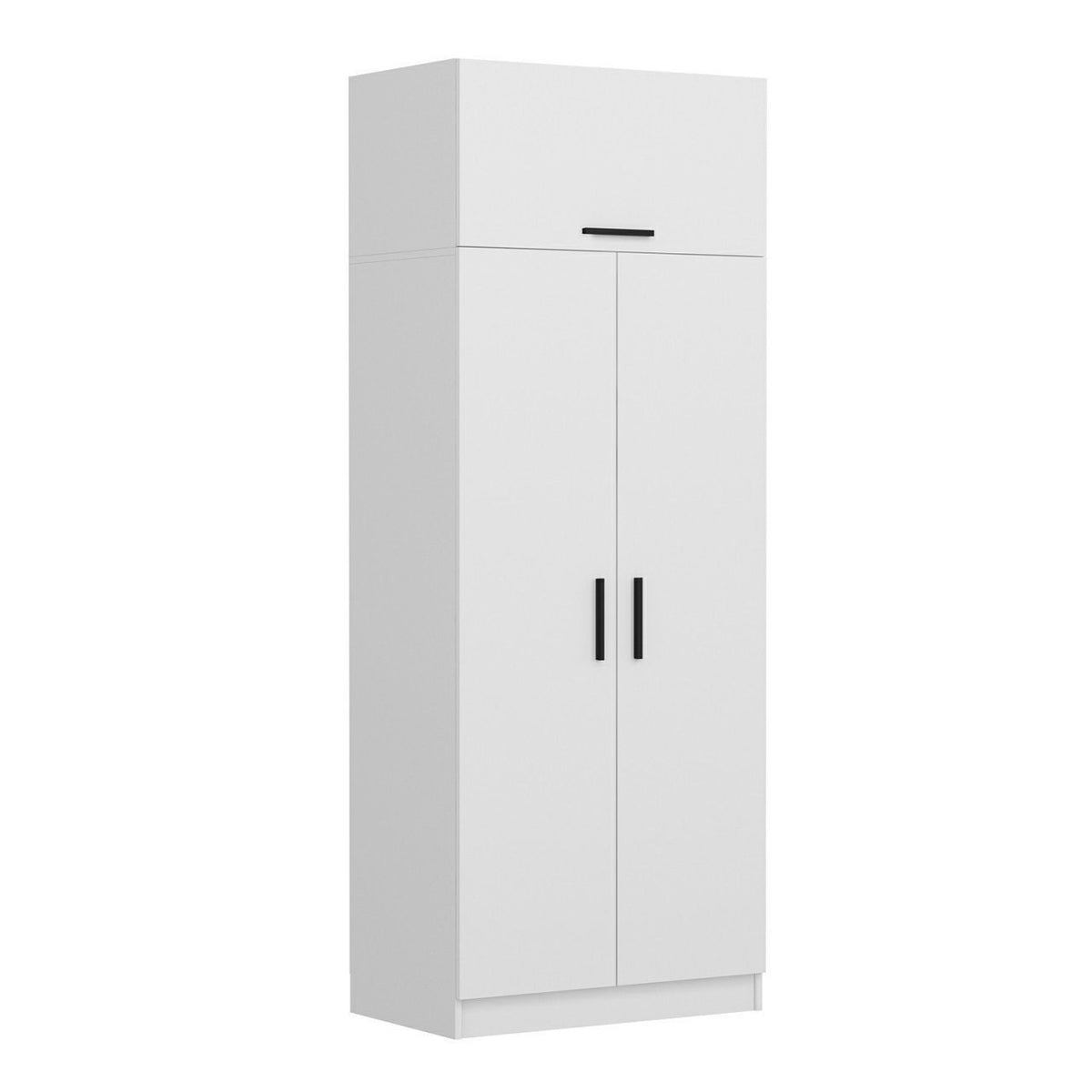 Ντουλάπα 90x235x52 εκ Λευκό 506MNR2219