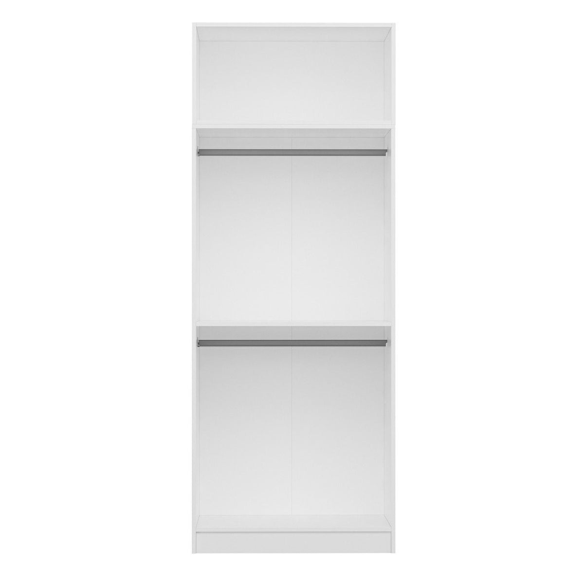 Ντουλάπα 90x235x52 εκ Λευκό 506MNR2219