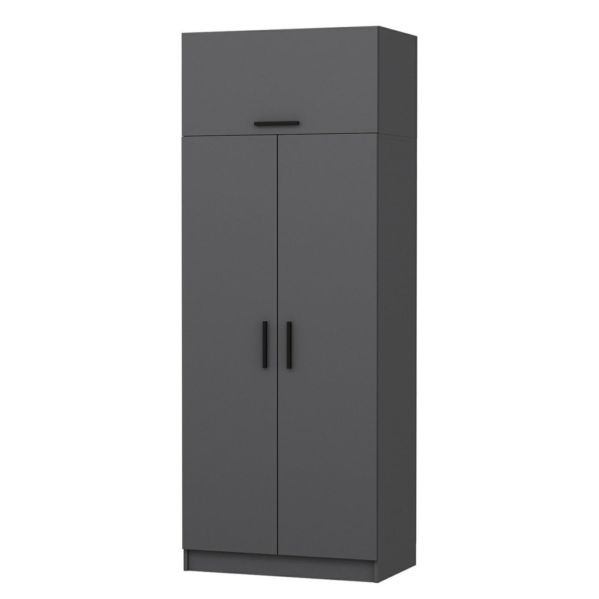 Ντουλάπα 90x235x52 εκ Ανθρακί 506MNR2229