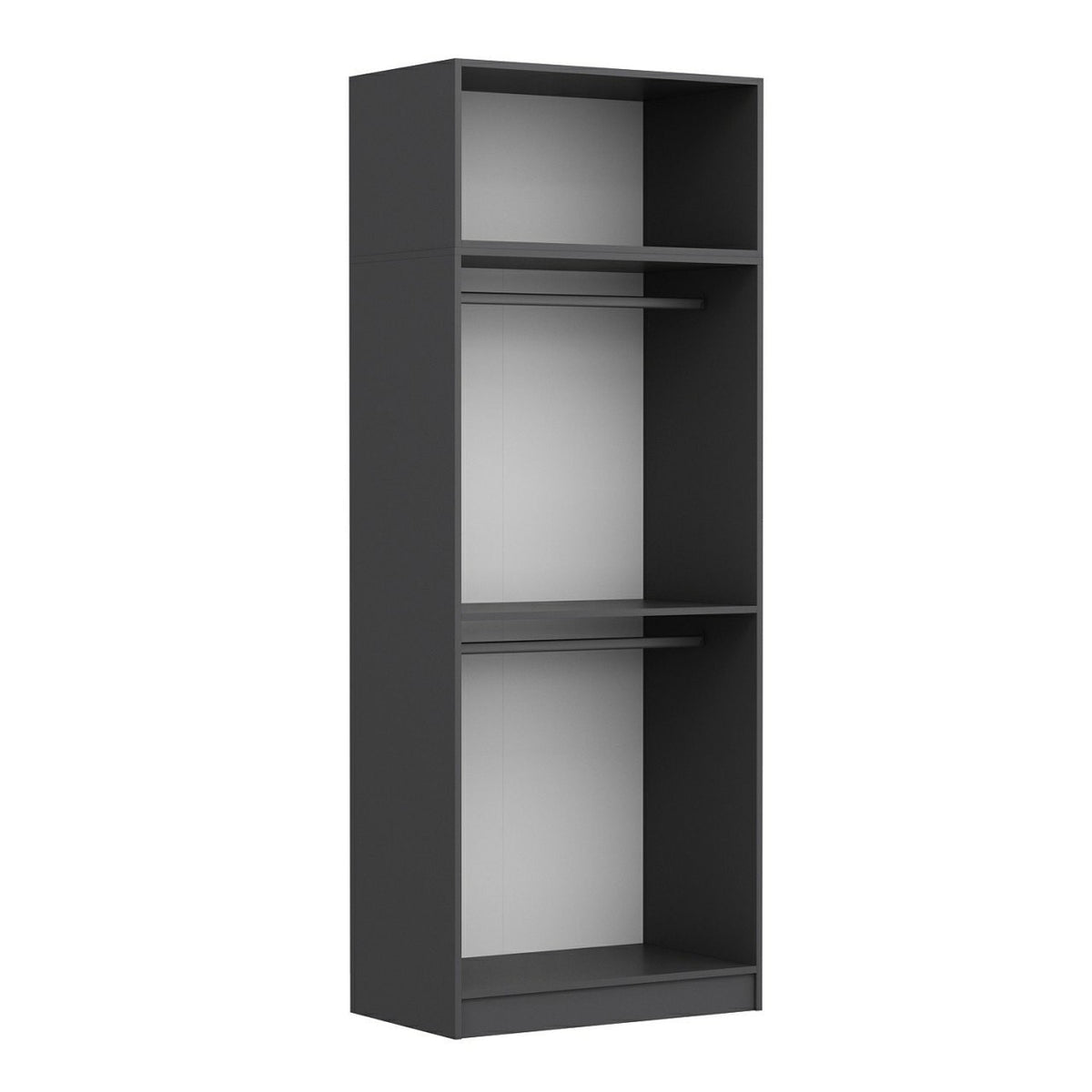 Ντουλάπα 90x235x52 εκ Ανθρακί 506MNR2229