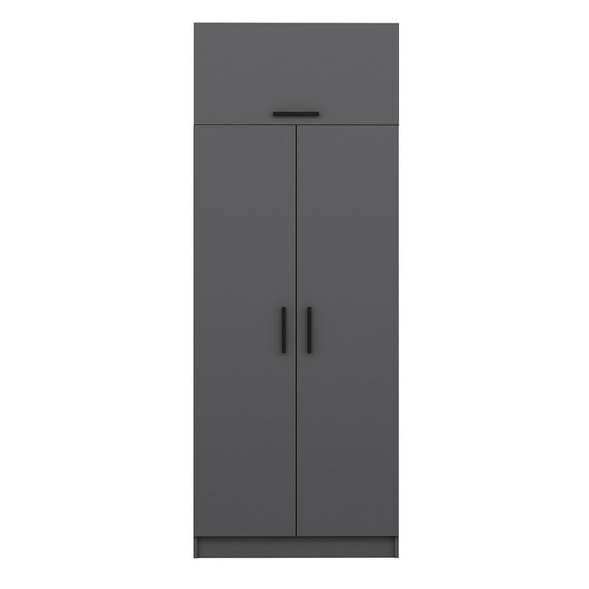 Ντουλάπα 90x255x52 εκ Ανθρακί 506MNR2230