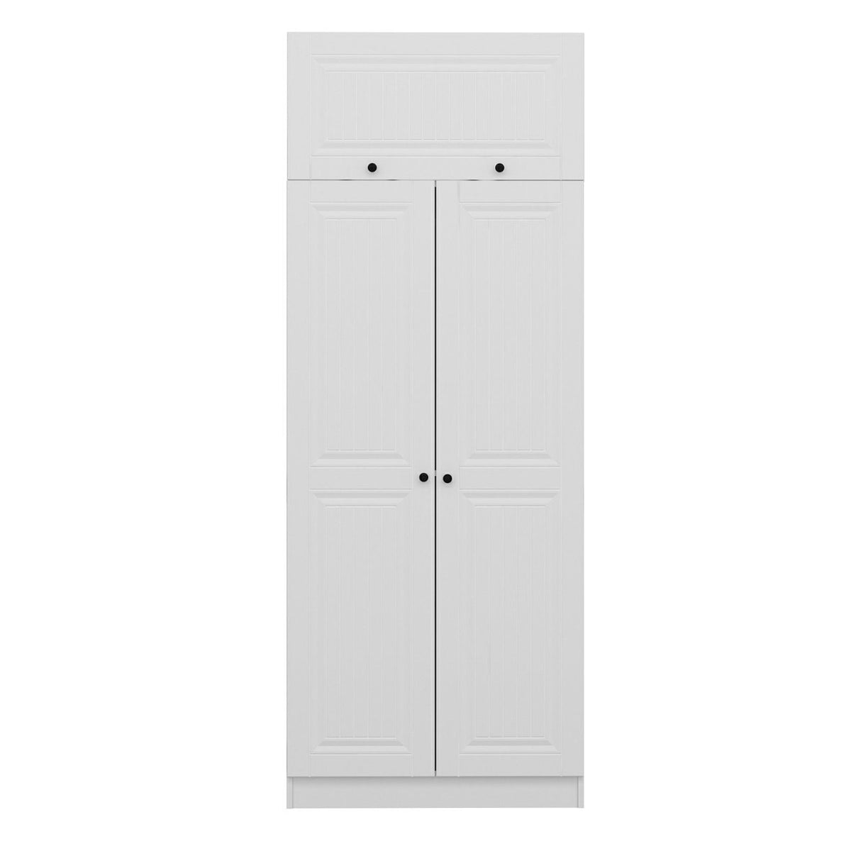 Ντουλάπα 90x235x52 εκ Λευκό 506MNR2235