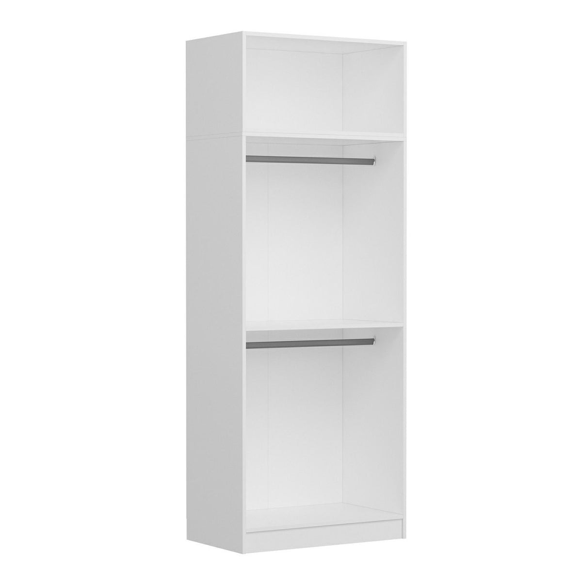 Ντουλάπα 90x235x52 εκ Λευκό 506MNR2235
