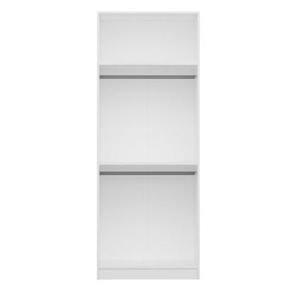 Ντουλάπα 90x255x52 εκ Λευκό 506MNR2236
