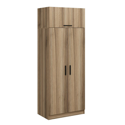 Ντουλάπα 90x255x52 εκ Δρυς 506MNR2238