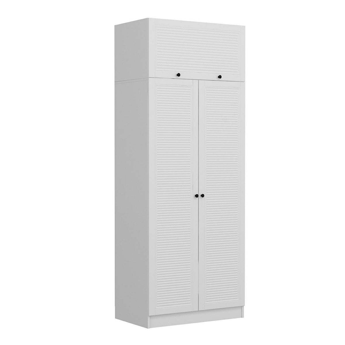 Ντουλάπα 90x210x52 εκ Λευκό 506MNR2242