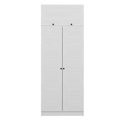 Ντουλάπα 90x210x52 εκ Λευκό 506MNR2242