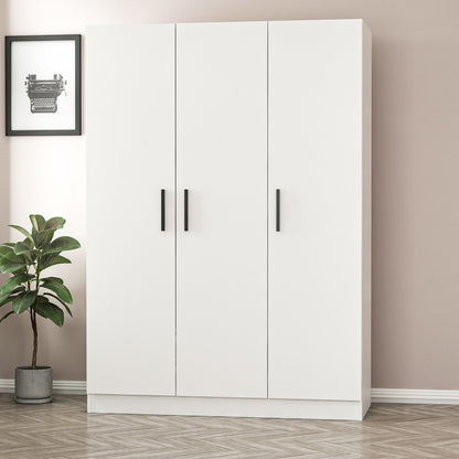 Ντουλάπα 135x190x52 εκ Λευκό 506MNR2249