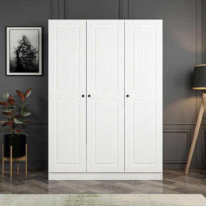Ντουλάπα 135x210x52 εκ Λευκό 506MNR2258