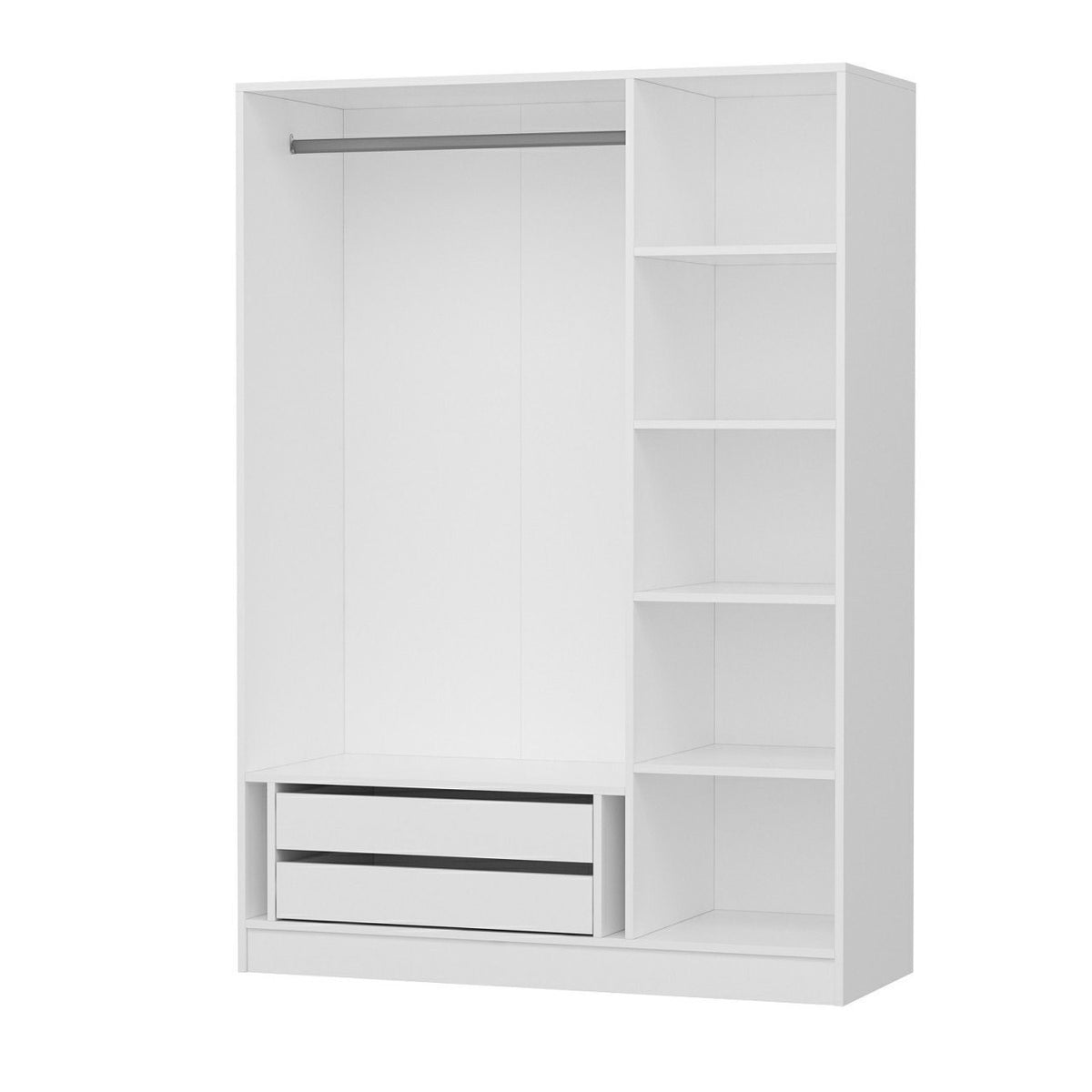 Ντουλάπα 135x210x52 εκ Λευκό 506MNR2258