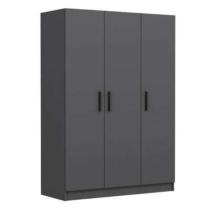 Ντουλάπα 135x190x52 εκ Ανθρακί 506MNR2265