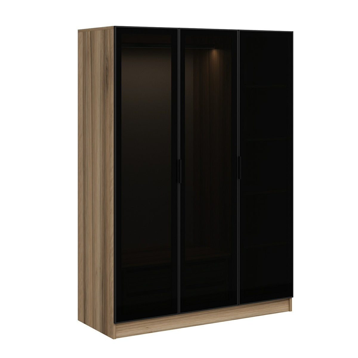 Ντουλάπα 135x210x52 εκ Golden Oak Dark Grey 506MNR2285
