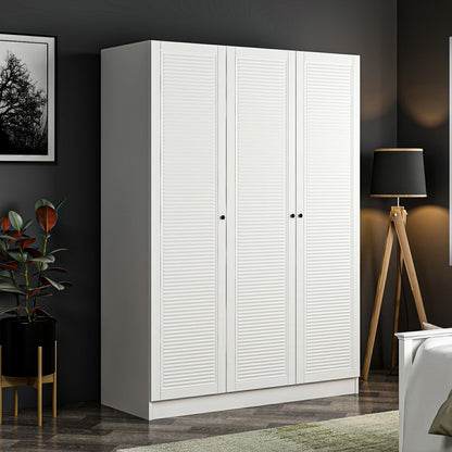 Ντουλάπα 135x210x52 εκ Λευκό 506MNR2291