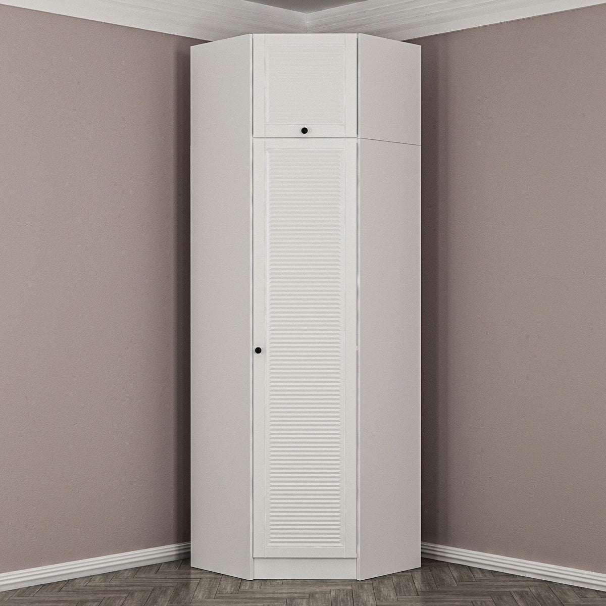 Ντουλάπα 74x235x52 εκ Λευκό 506MNR2305